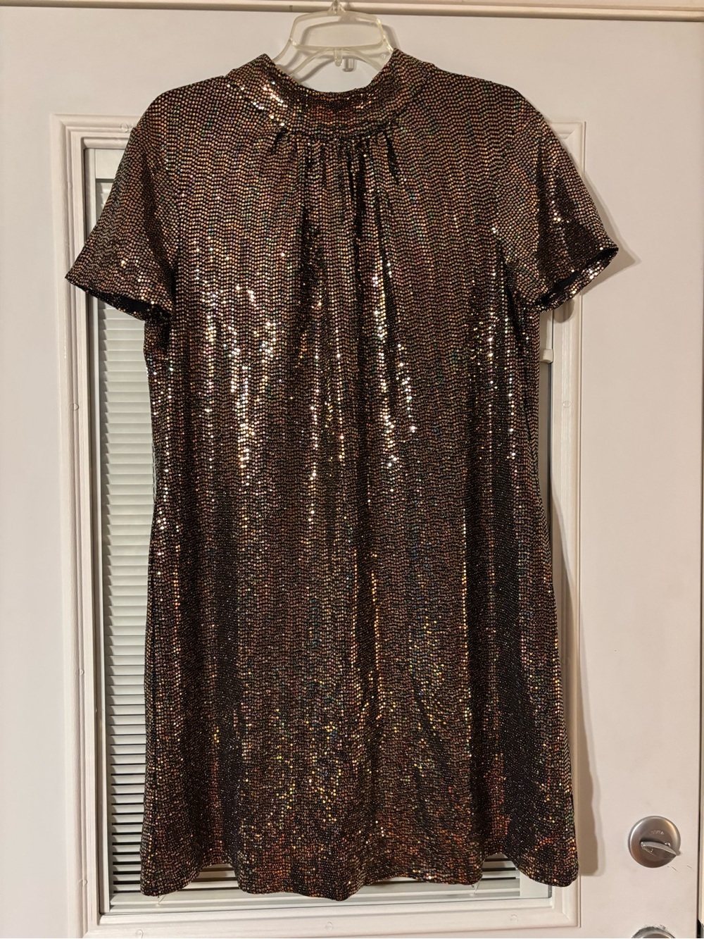 London Times Bronze Shift Dress